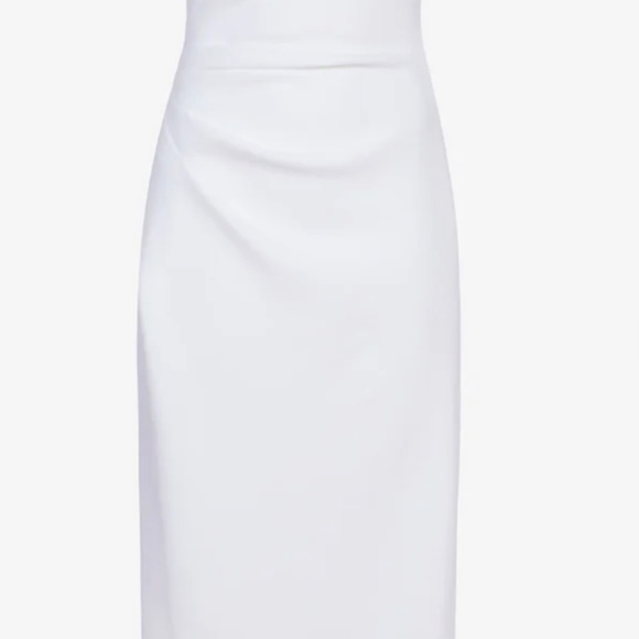 Proenza Schouler Shira Strapless White Dress in Matte Double Crepe - Picture 3 of 5